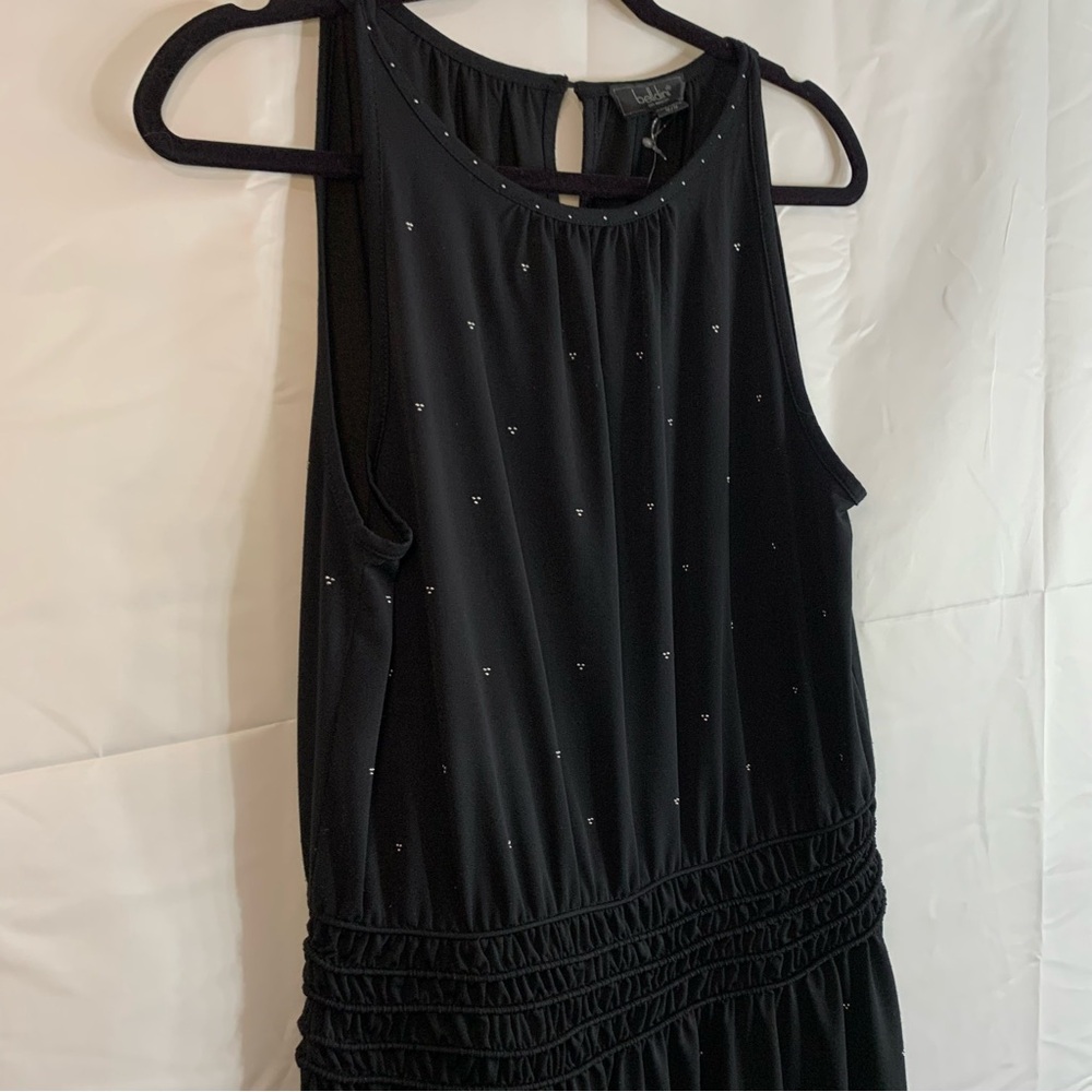NWoT Belldini Women’s Black Embellished High Neck Midi Dress, size M - Picture 9 of 14